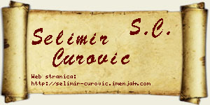 Selimir Čurović vizit kartica